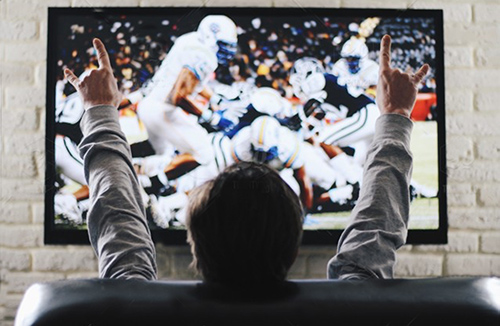 Big screen Football TV