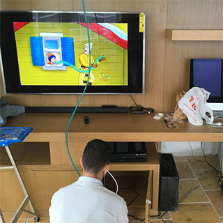 flat tv screen install